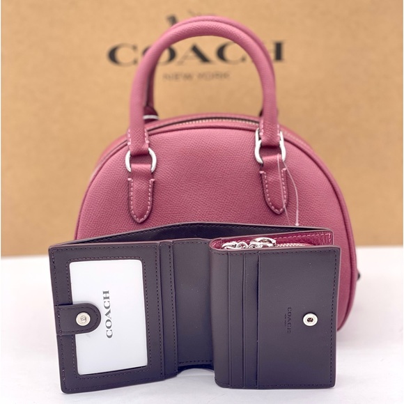 Coach Sydney Satchel Crossbody and Wallet Set Raspberry - Picture 5 of 13